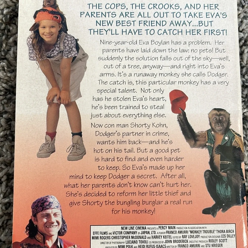Monkey Trouble by Ellen Leroe based on screenplay major motion picture book